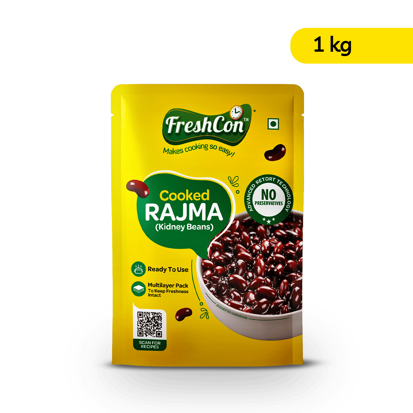 Perfectly Cooked Rajma (Kidney Beans) | Soaked & Boiled, Ready To Eat