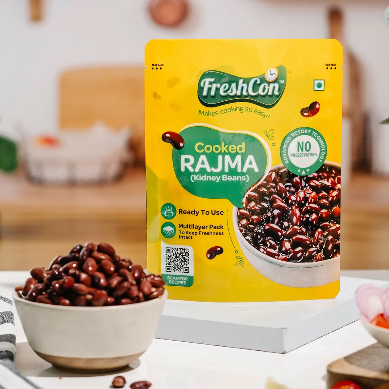 Perfectly Cooked Rajma (Kidney Beans) | Soaked & Boiled, Ready To Eat