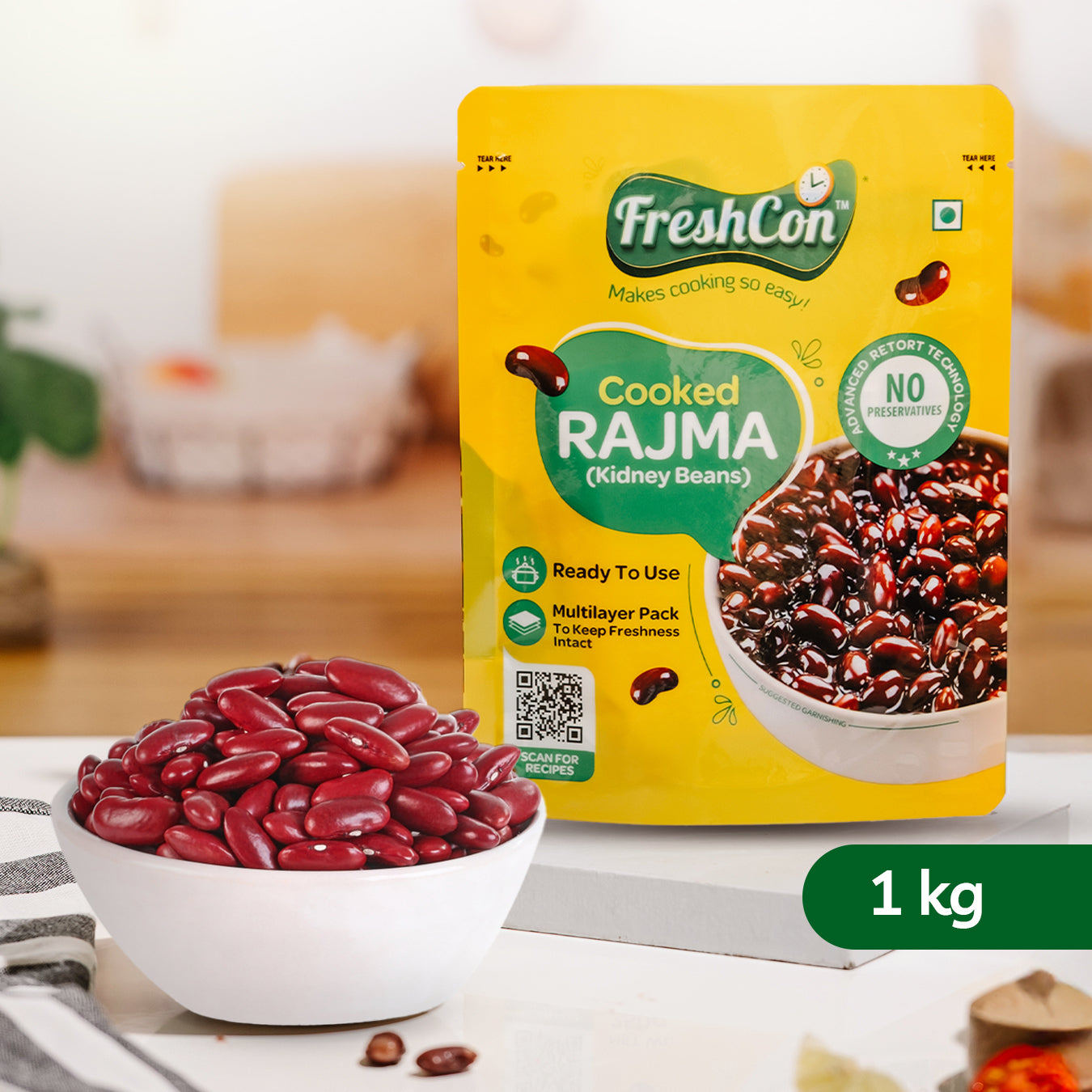 Perfectly Cooked Rajma (Kidney Beans) | Soaked & Boiled, Ready To Eat