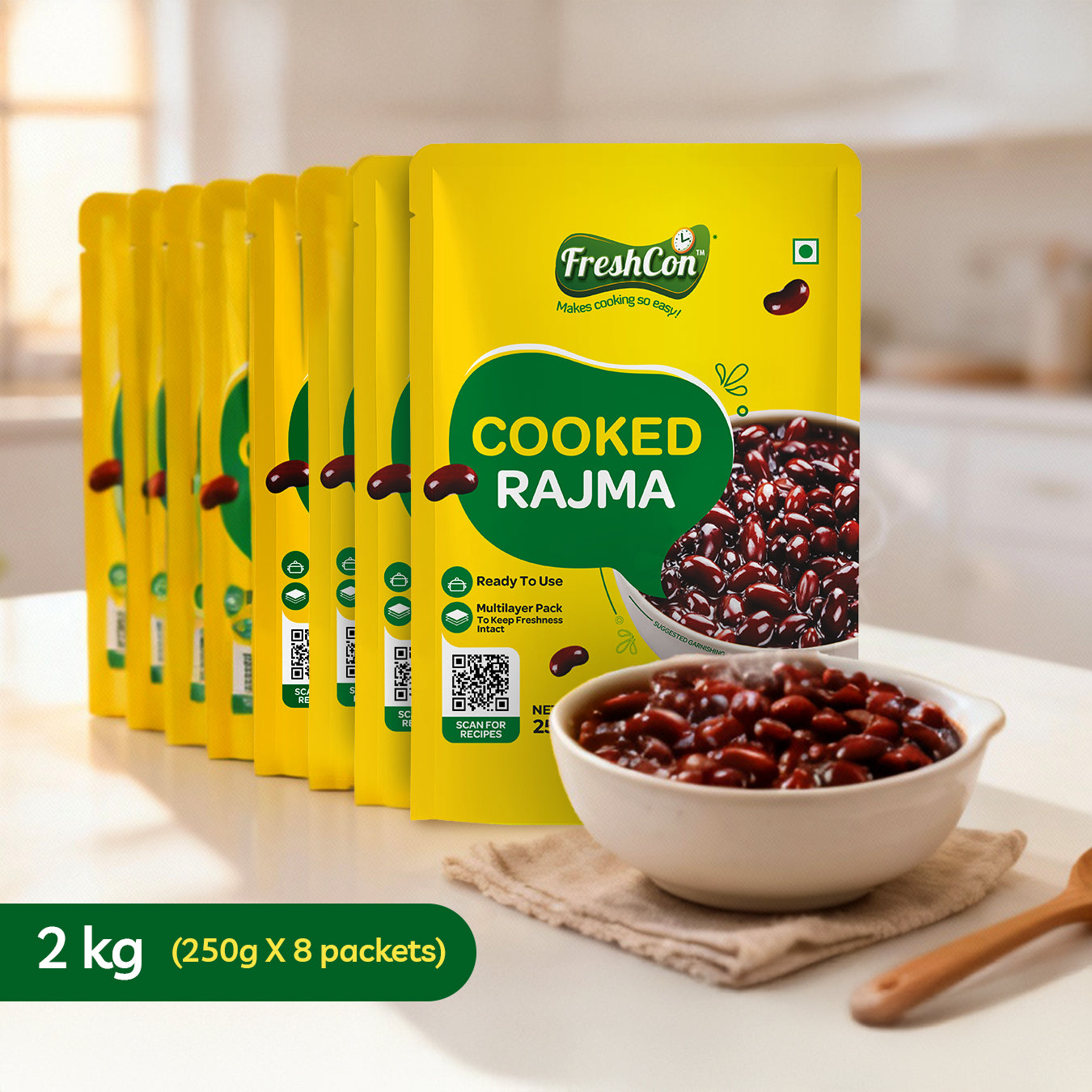 Ready-to-Cook Boiled Rajma (Kidney Beans) | No Preservatives