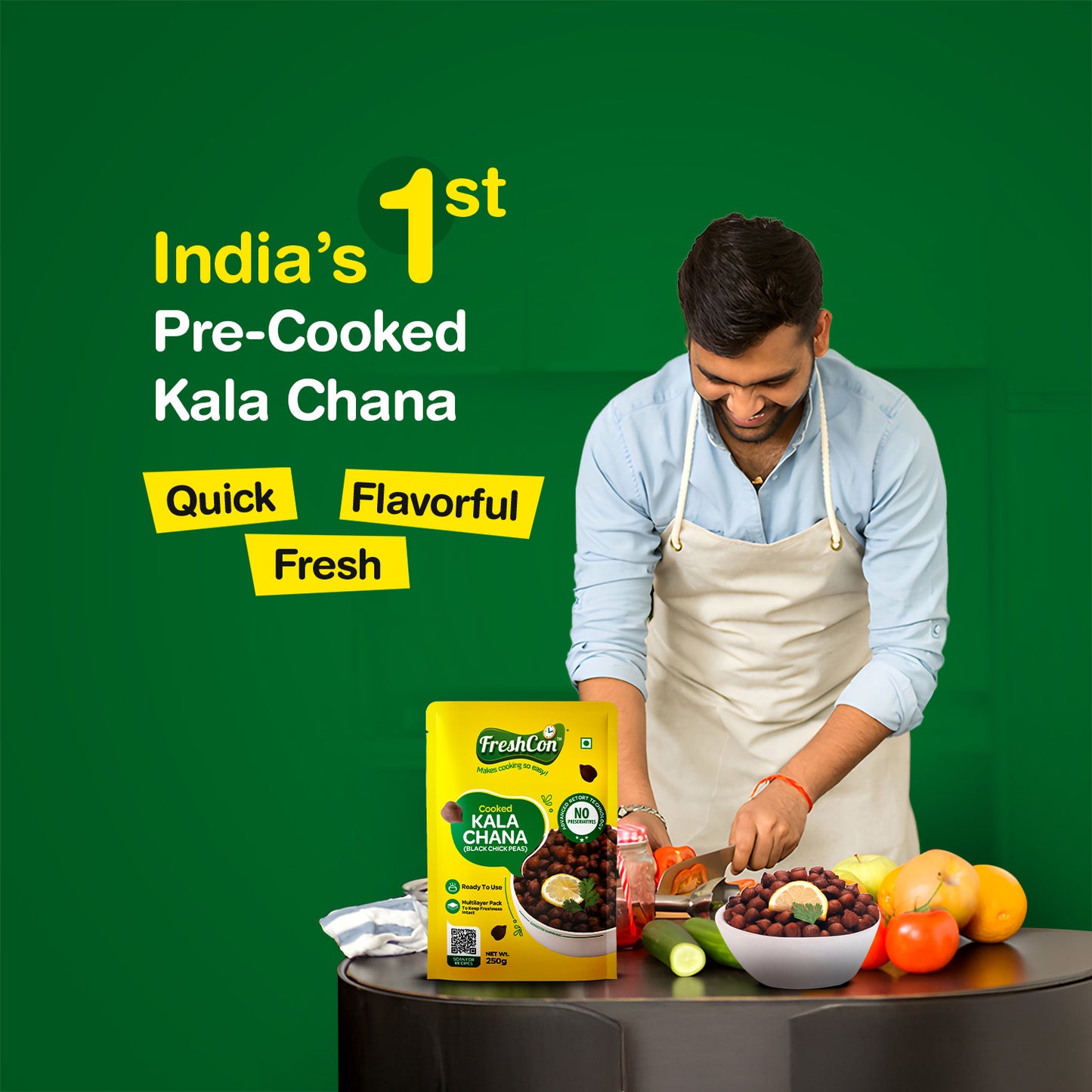 Cooked Kala Chana