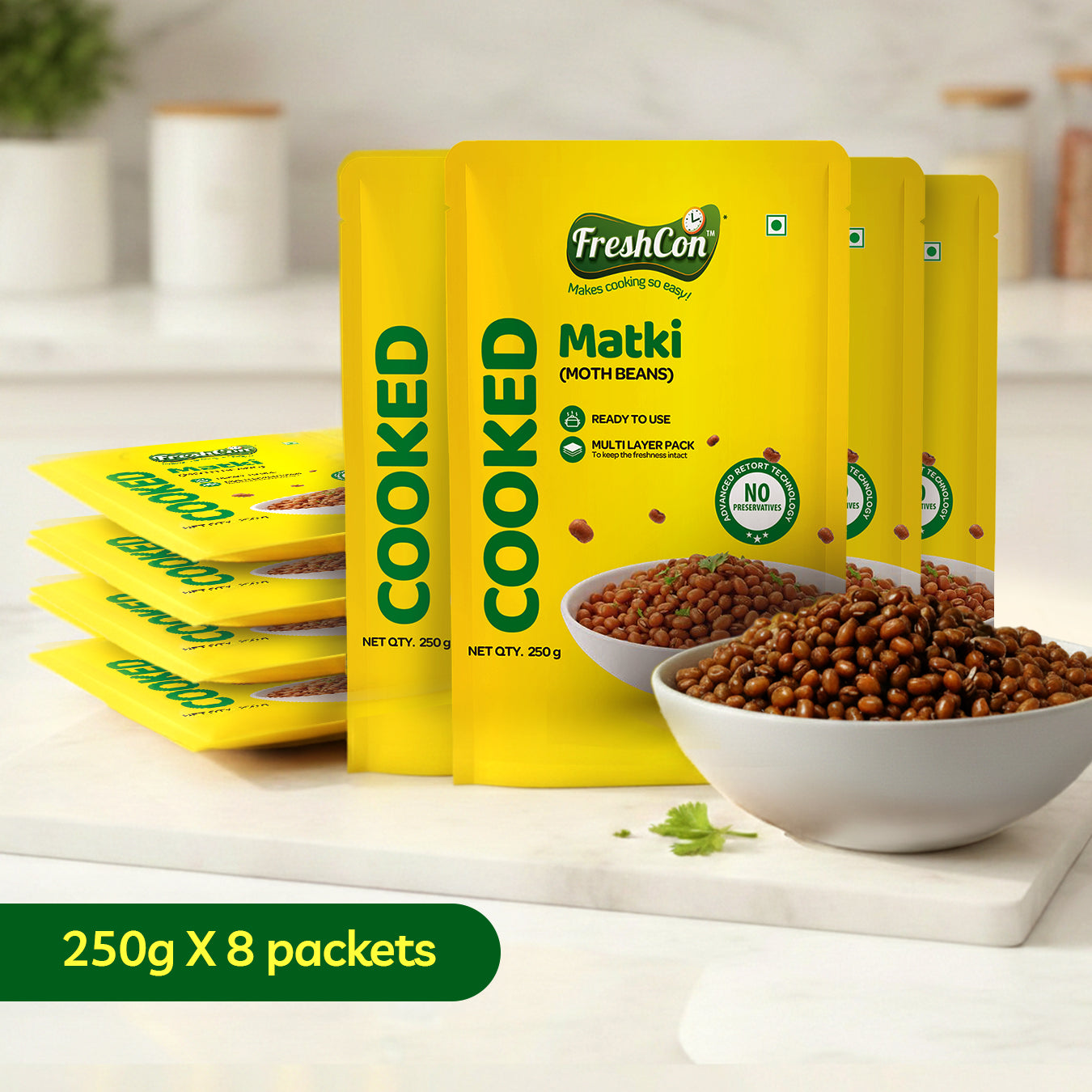Ready-to-Cook Boiled Matki (Moth Beans) | No Preservatives