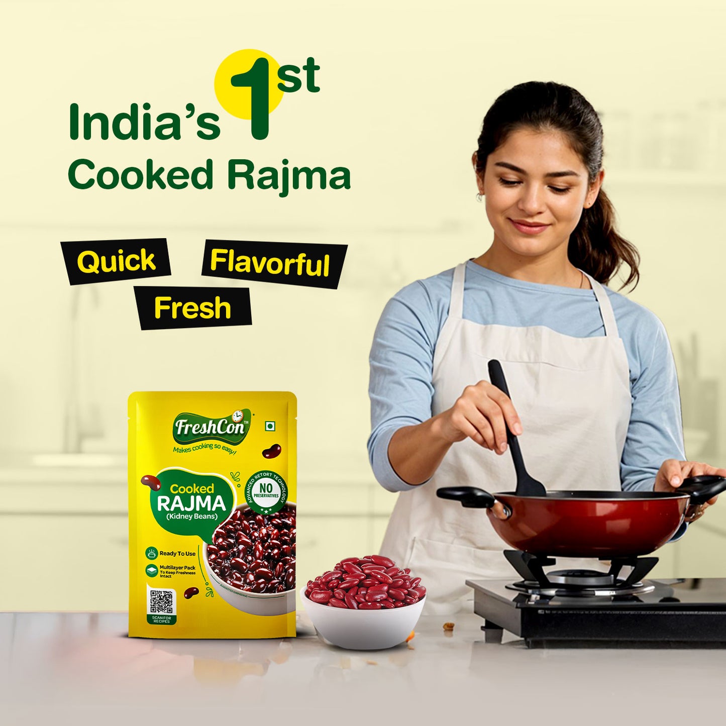Perfectly Cooked Rajma (Kidney Beans) | Soaked & Boiled, Ready To Eat