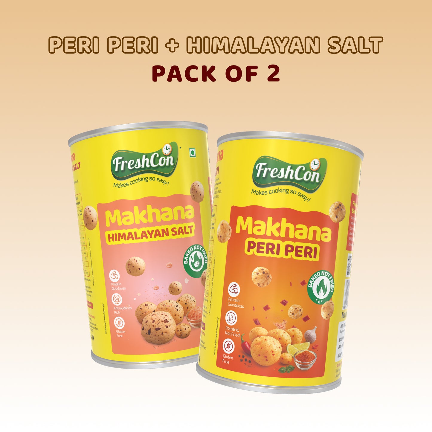 Peri Peri & Himalayan Salt Makhana Combo Pack