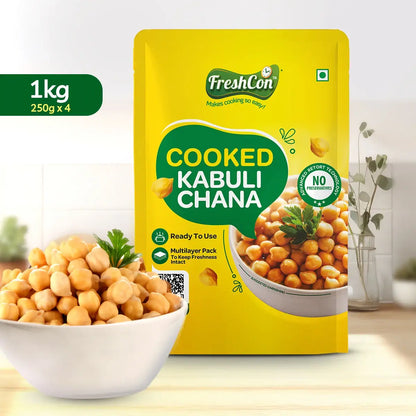 Cooked Kabuli Chana + Cooked Rajma Combo