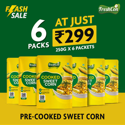 Ready-To-Eat Perfectly Cooked American Sweet Corn