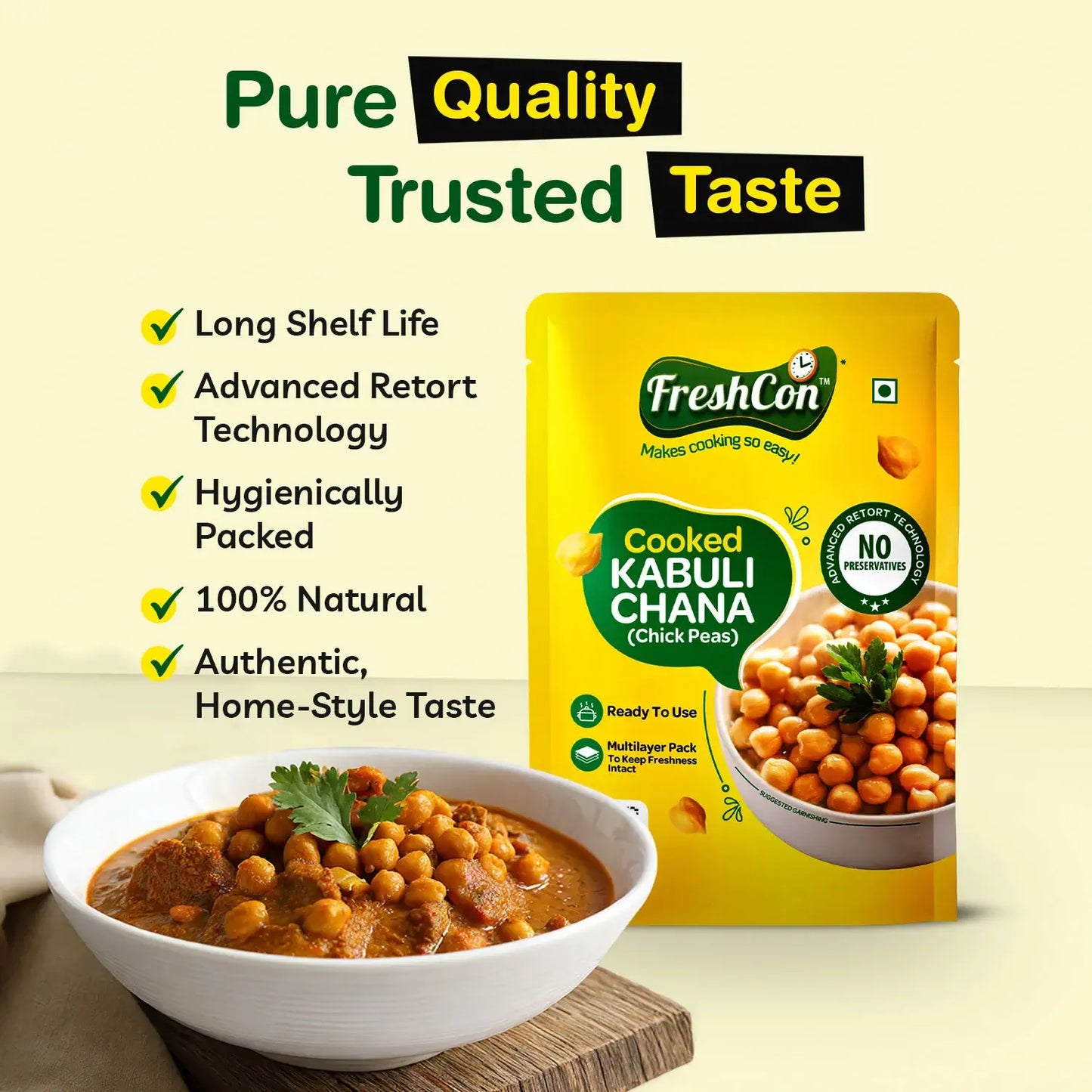 Cooked Kabuli Chana + Cooked Rajma Combo