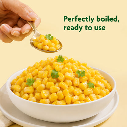 Ready-to-Eat Sweet Corn | Perfectly Boiled | No Preservatives