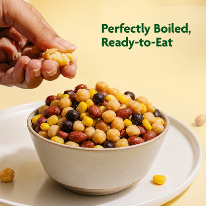 Ready-to-Cook Salad Mix (Boiled Peanuts, Kala Chana, Sweet Corn & Kabuli Chana)