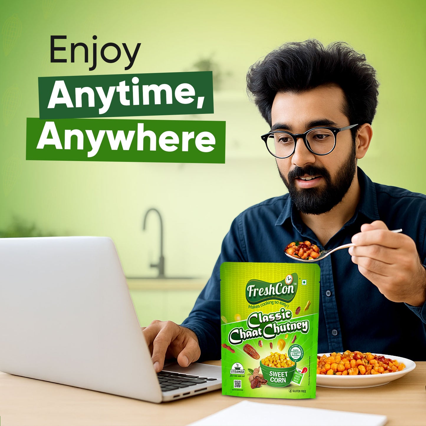 Ready-to-Eat Sweet Corn - Classic Chat Chutney | Perfectly Boiled