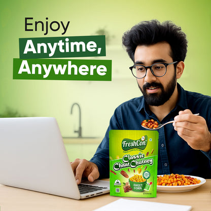 Ready-to-Eat Sweet Corn - Classic Chat Chutney | Perfectly Boiled