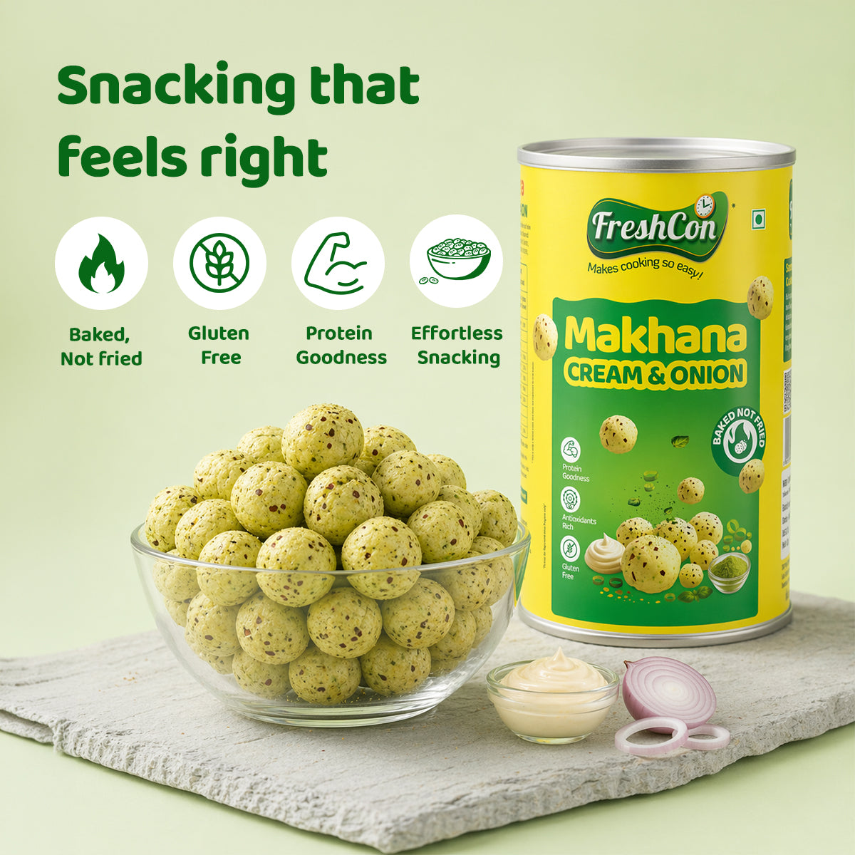 Cream and Onion Makhana