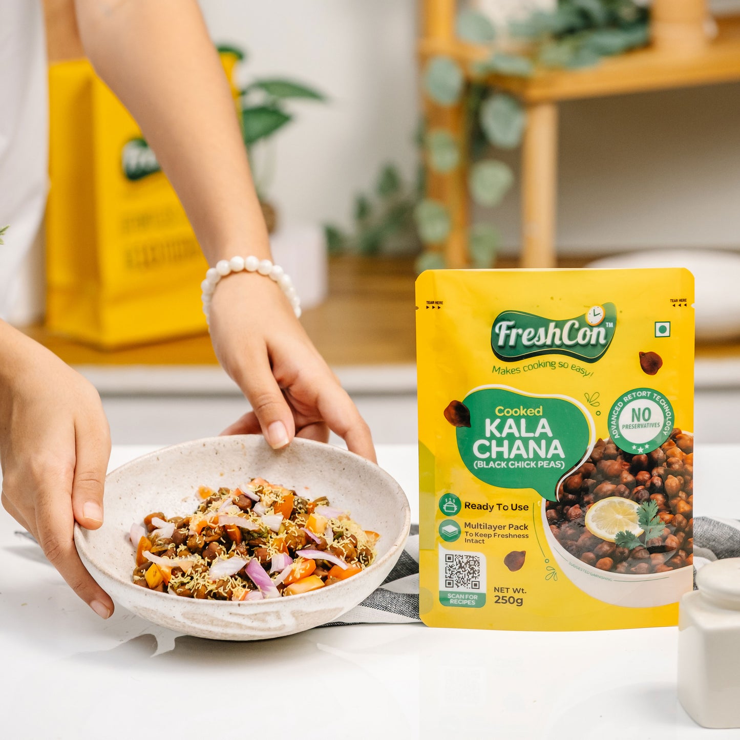 Sweet Corn & Kala Chana Combo | Pre-Cooked Ingredients | Ready-To-Use