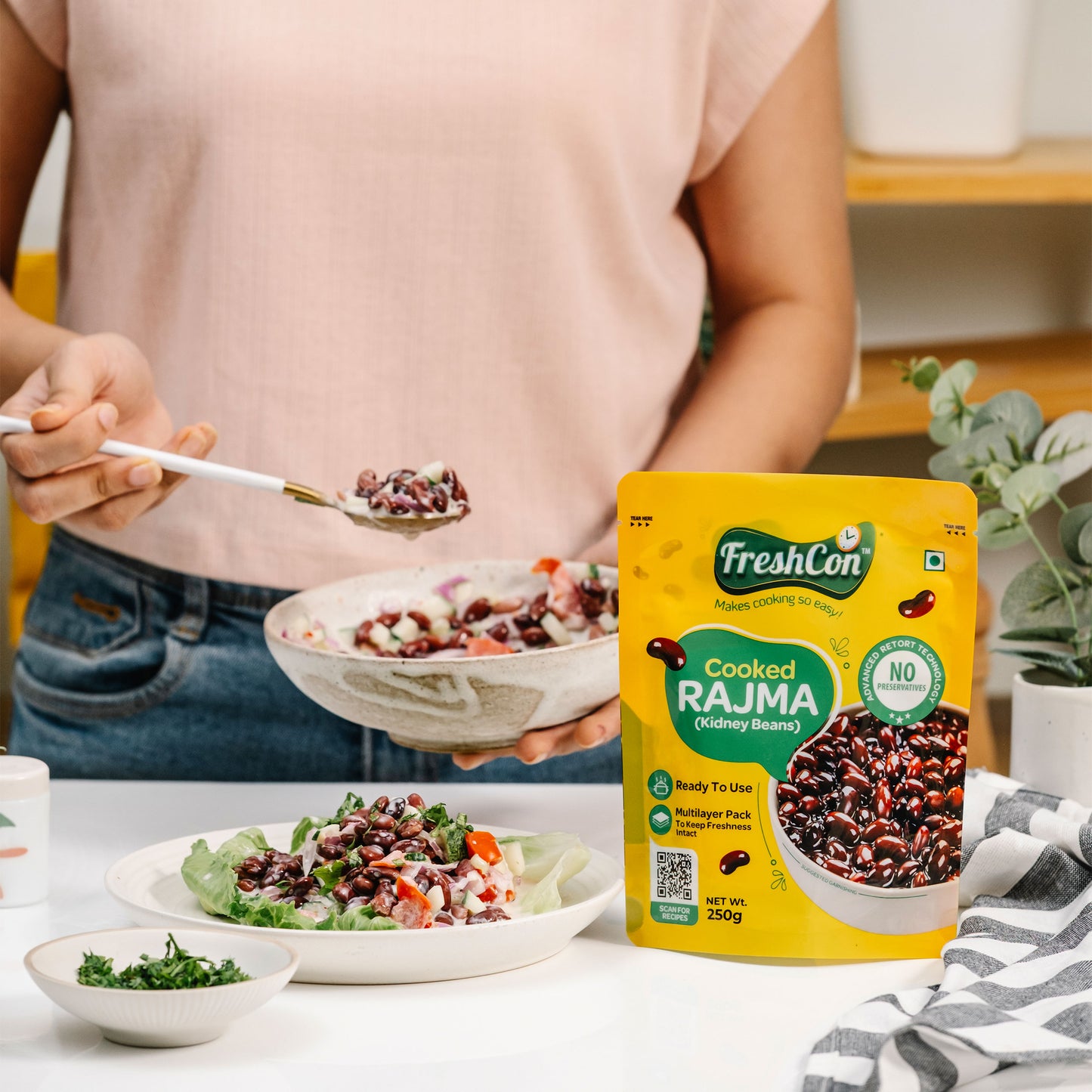 Sweet Corn & Rajma Combo | Pre-Cooked Ingredients | Ready-To-Use