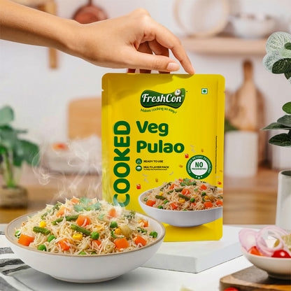Ready-to-eat Veg Pulao (Basmati Rice) | No Preservatives