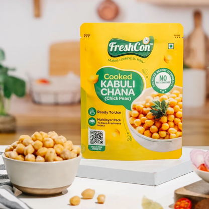 Perfectly Cooked Kabuli Chana (Chick Peas) | Soaked & Boiled, Ready To Eat