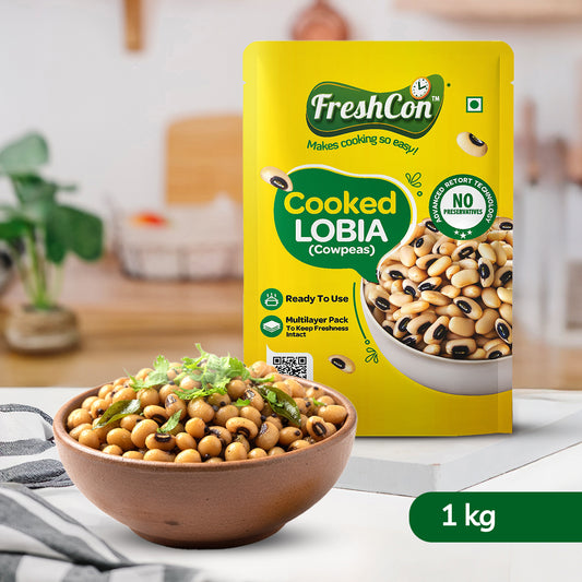 Perfectly Cooked Lobia (Cowpeas) | Soaked & Boiled, Ready To Eat