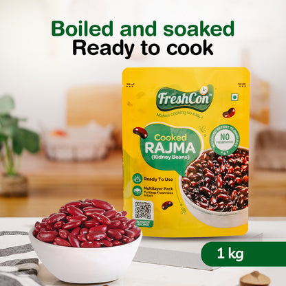 Cooked Kabuli Chana + Cooked Rajma