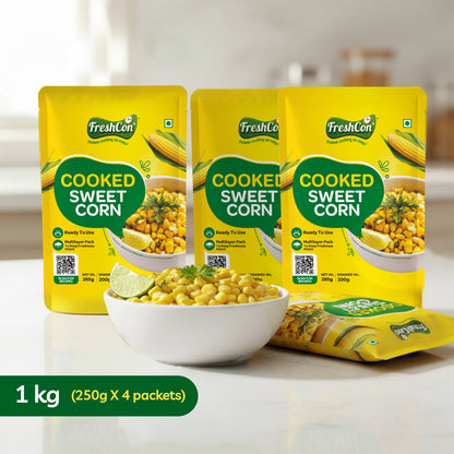 Ready-To-Eat Perfectly Cooked American Sweet Corn