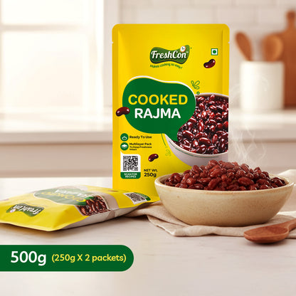 Pre-Cooked Rajma (Kidney Beans) | Soaked & Boiled, Ready To Use