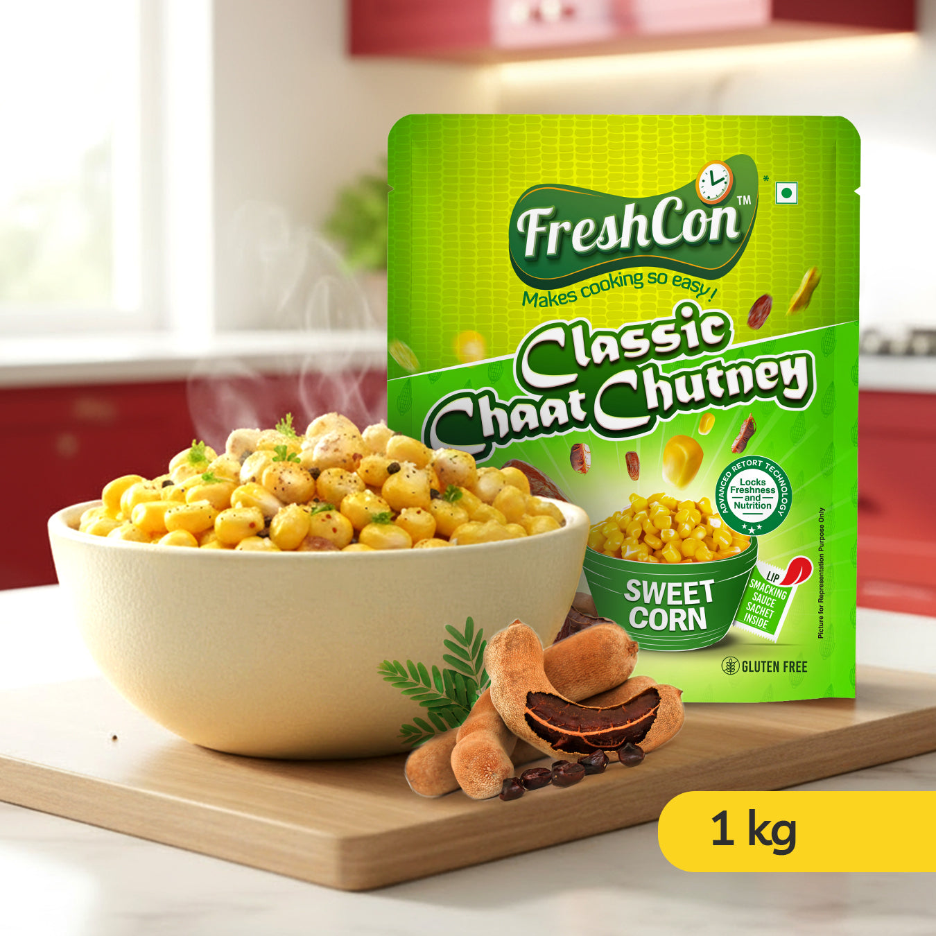 Ready-to-Eat Sweet Corn - Classic Chat Chutney | Perfectly Boiled