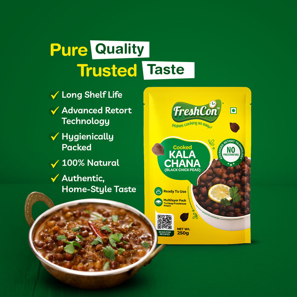 Cooked Kala Chana
