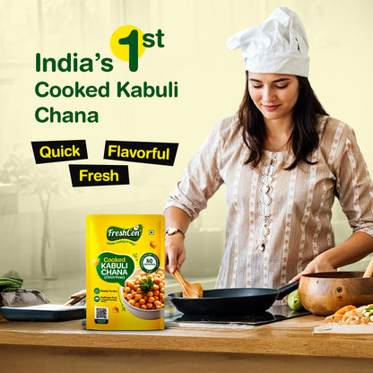 Perfectly Cooked Kabuli Chana (Chick Peas) | Soaked & Boiled, Ready To Eat