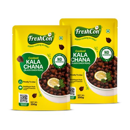 Cooked Kala Chana