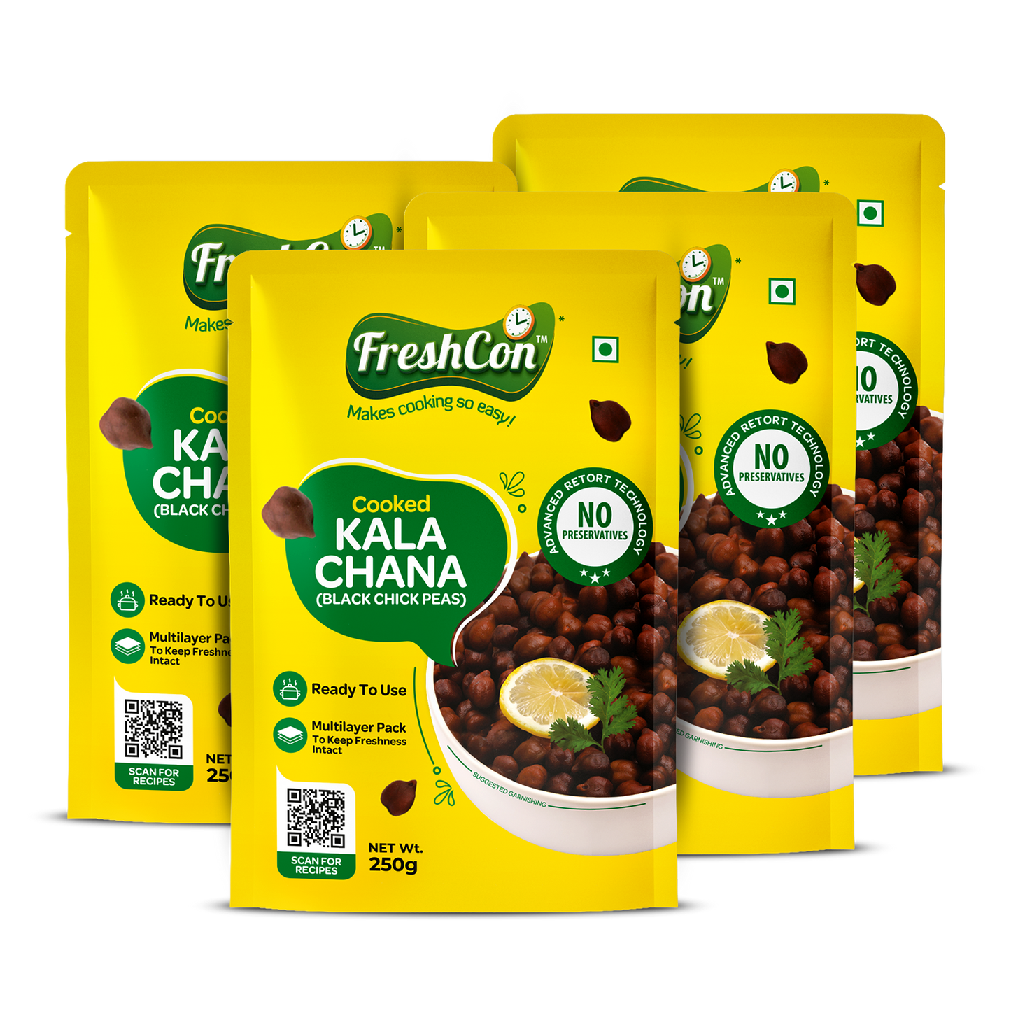Cooked Kala Chana