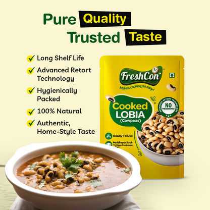 Perfectly Cooked Lobia (Cowpeas) | Soaked & Boiled, Ready To Eat