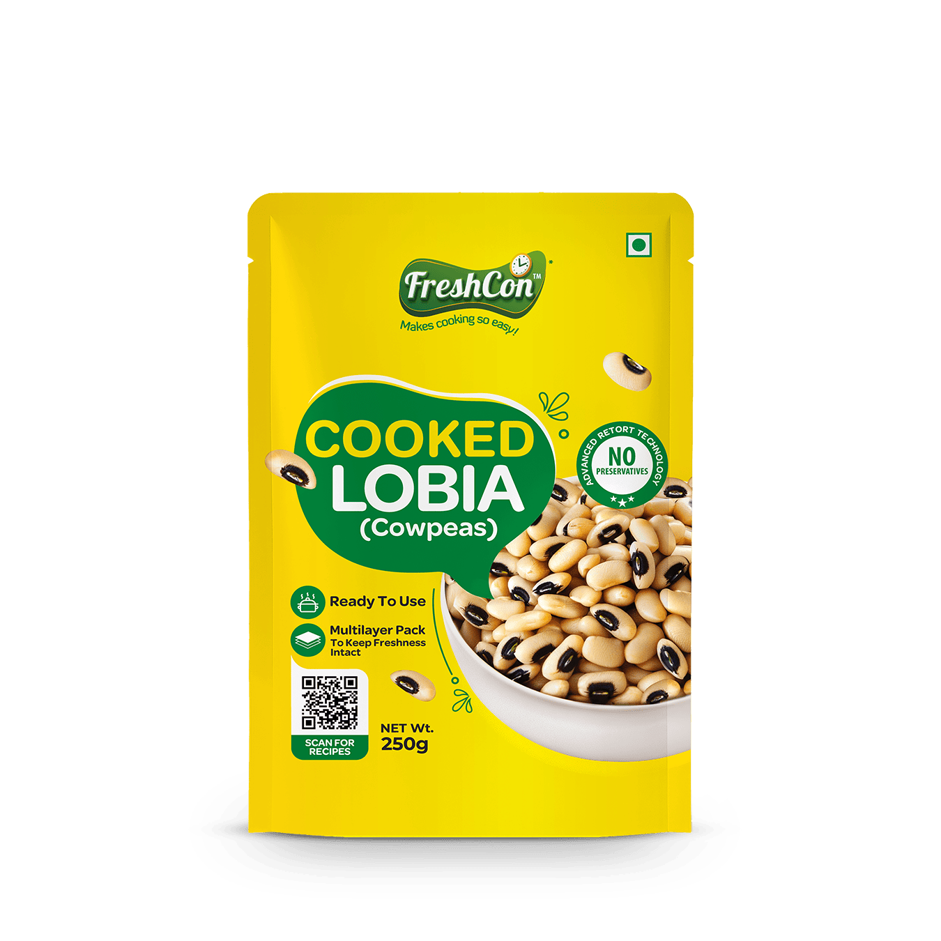 Perfectly Cooked Lobia (Cowpeas) | Soaked & Boiled, Ready To Eat