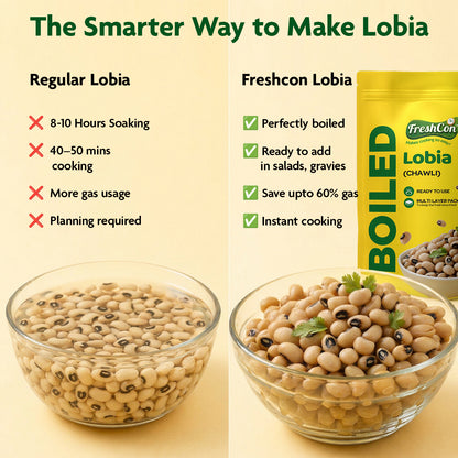 Ready-to-use Boiled Lobia (Cowpeas) | No Preservatives