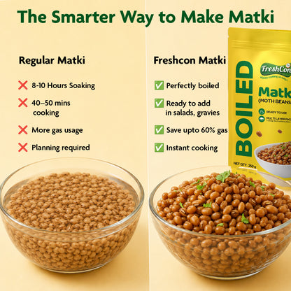 Ready-to-Cook Boiled Matki (Moth Beans) | No Preservatives