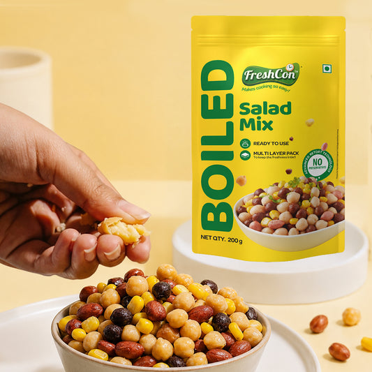 Ready-to-eat Salad Mix (Boiled Peanuts, Kala Chana, Sweet Corn & Kabuli Chana)