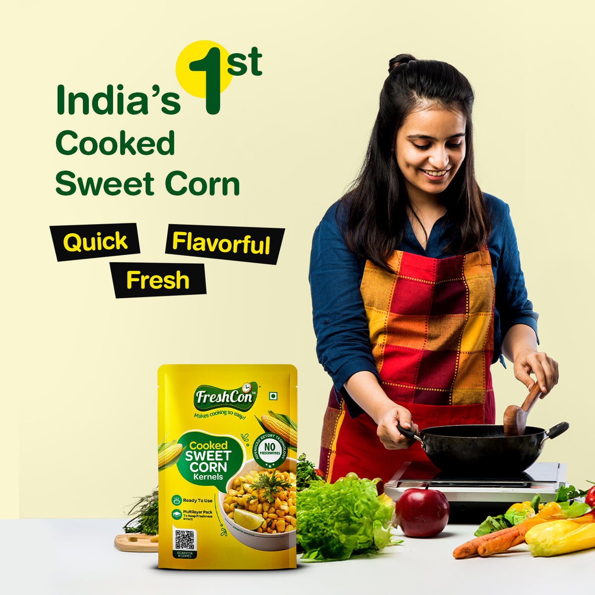 Ready-to-Eat Sweet Corn | Perfectly Boiled | No Preservatives ...