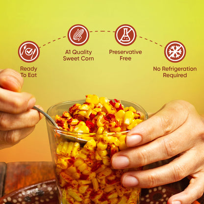 Ready-To-Eat Sweet Corn - Zesty Sweet Chili Flavour | Perfectly Boiled