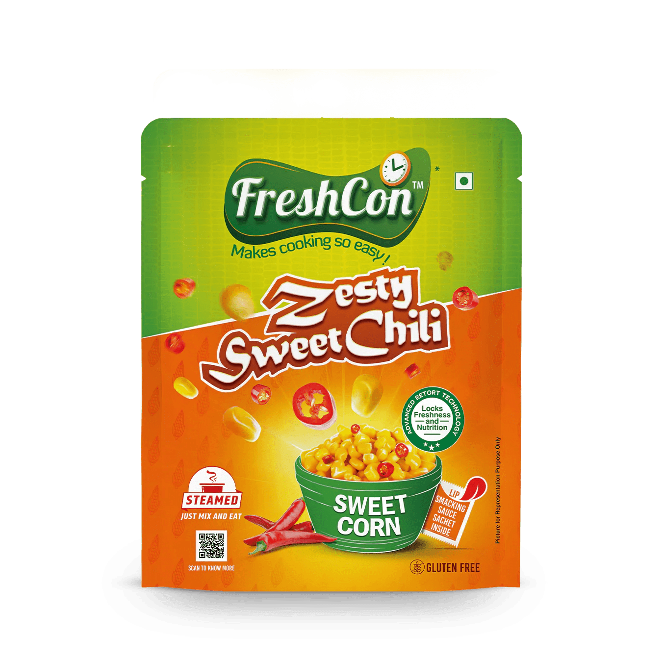 Ready-To-Eat Sweet Corn - Zesty Sweet Chili Flavour | Perfectly Boiled