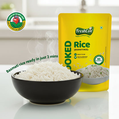 Ready-to-eat Cooked Basmati Rice | No Preservatives