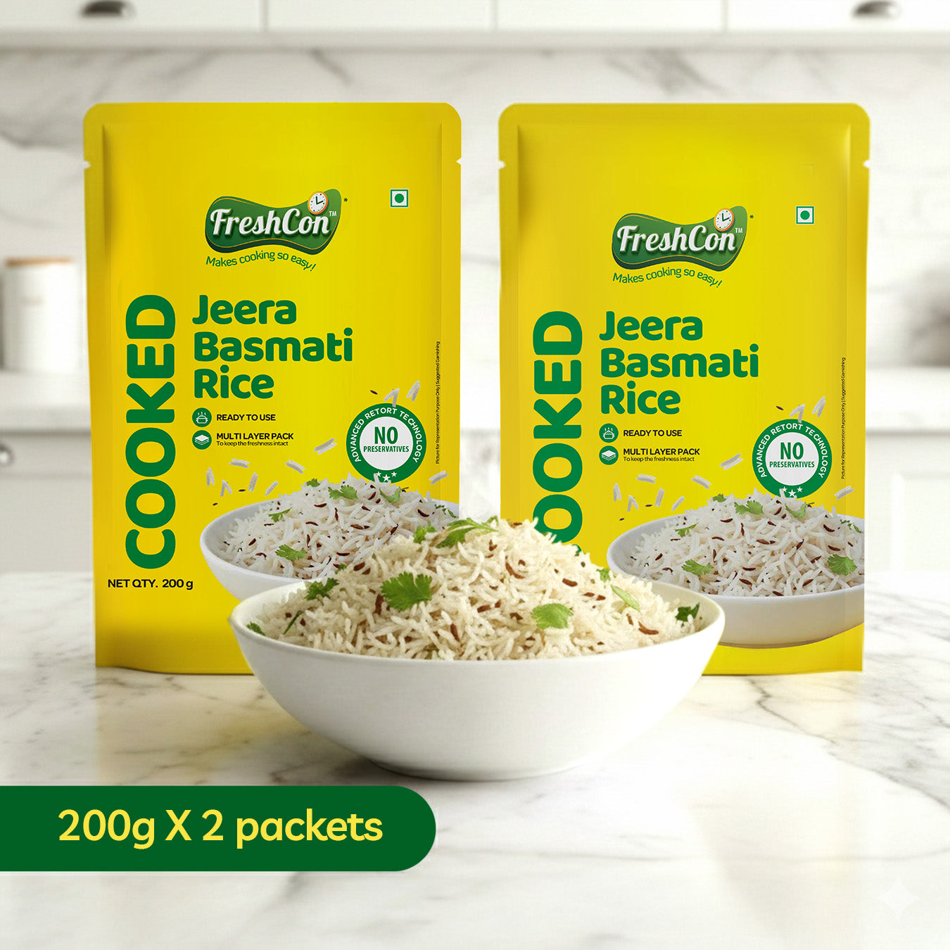 Ready-to-eat Cooked Jeera Basmati Rice | No Preservatives