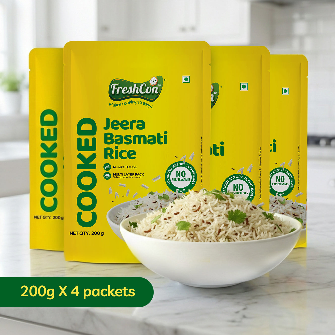 Ready-to-eat Cooked Jeera Basmati Rice | No Preservatives