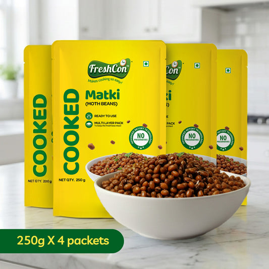 Cooked Matki (Moth Beans) | No Preservatives