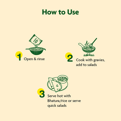 Ready-to-use Boiled Kabuli Chana (Chick Peas) | No Preservatives