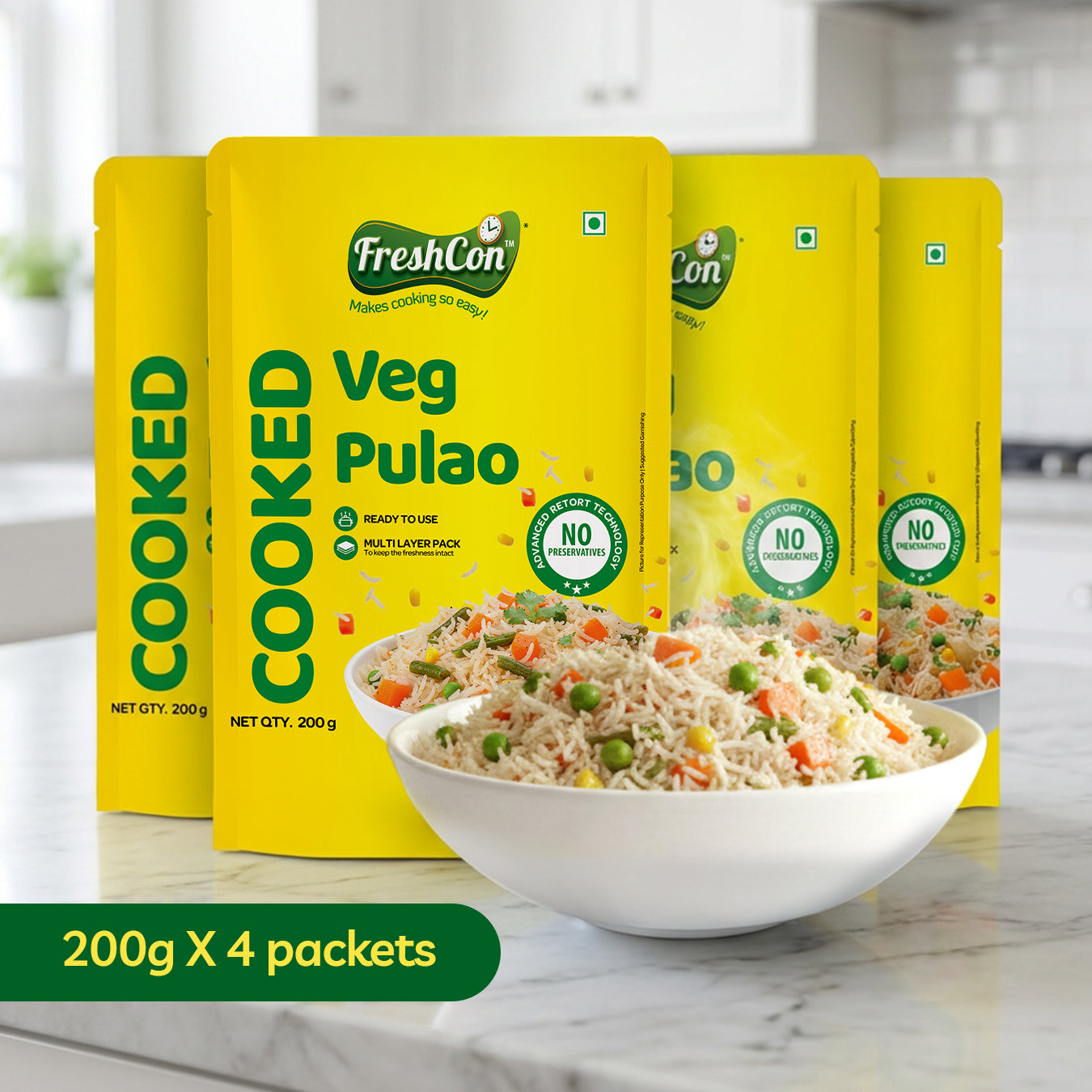Ready-to-eat Veg Pulao (Basmati Rice) | No Preservatives