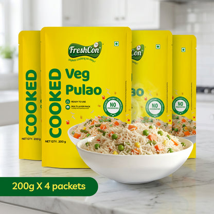 Ready-to-eat Veg Pulao (Basmati Rice) | No Preservatives