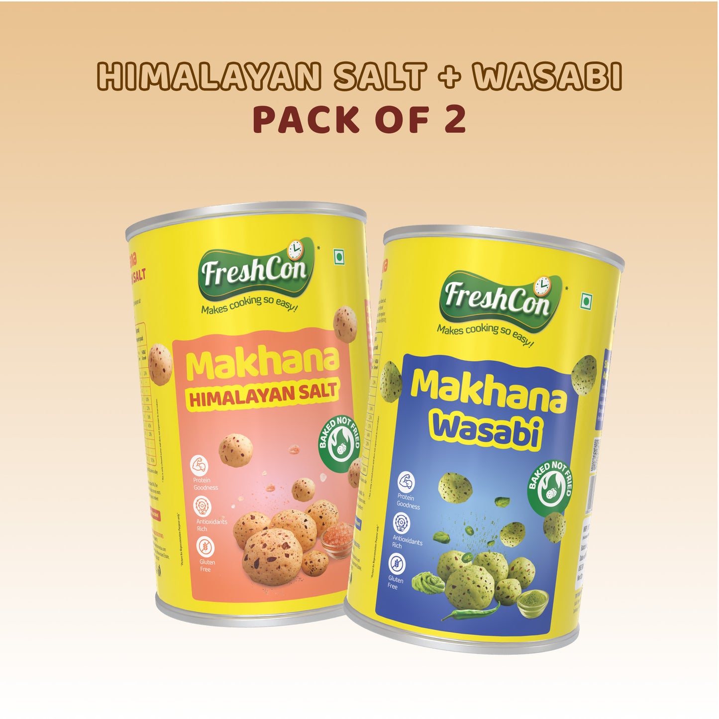 Himalayan Salt & Wasabi Makhana Combo Pack